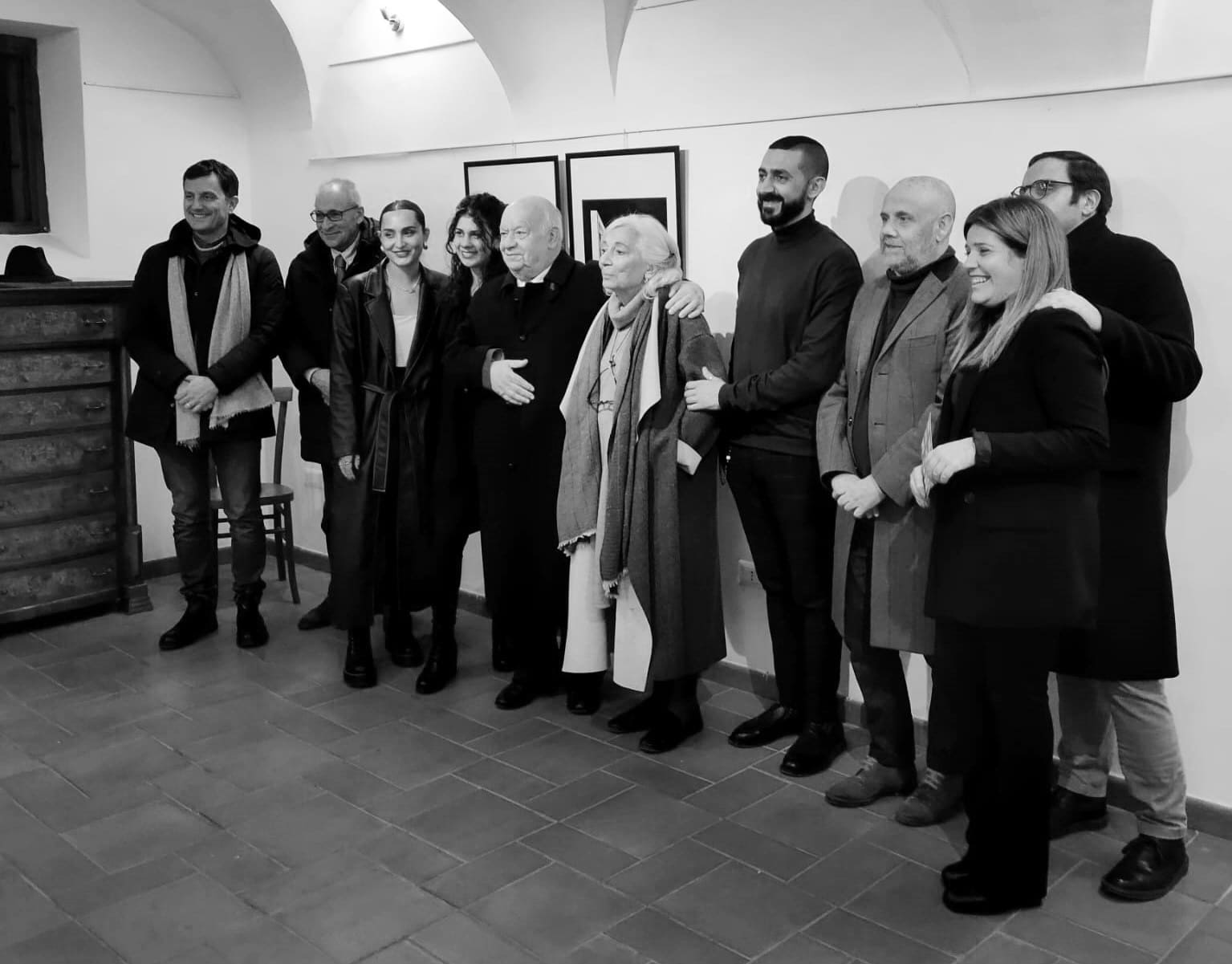 da sx: Piero Castrataro, Sindaco di Isernia, Francesco Dituri, Presidente Ordine degli Architetti Isernia, Roberta Iadisernia, Gabriella Masucci, Franco Purini, Laura Thermes,  Antonio Pallotta, Gennaro Petrecca, Luca De Martino, Assessore alla Cultura di Isernia, Carmen D’Antonino